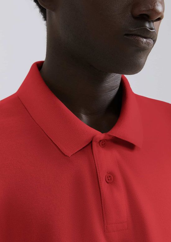 Foto do produto: Camisa Polo Básica Masculina Manga Curta Em Piquet - Vermelho