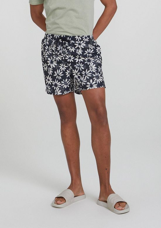 Foto do produto: Shorts Praia Masculino Regular Estampado - Preto