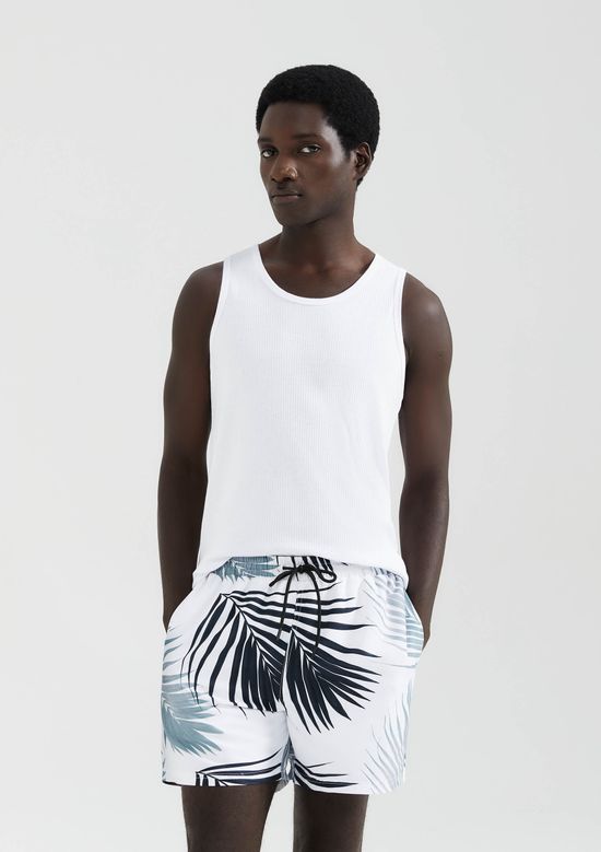 Foto do produto: Shorts Praia Masculino Estampado - Off white