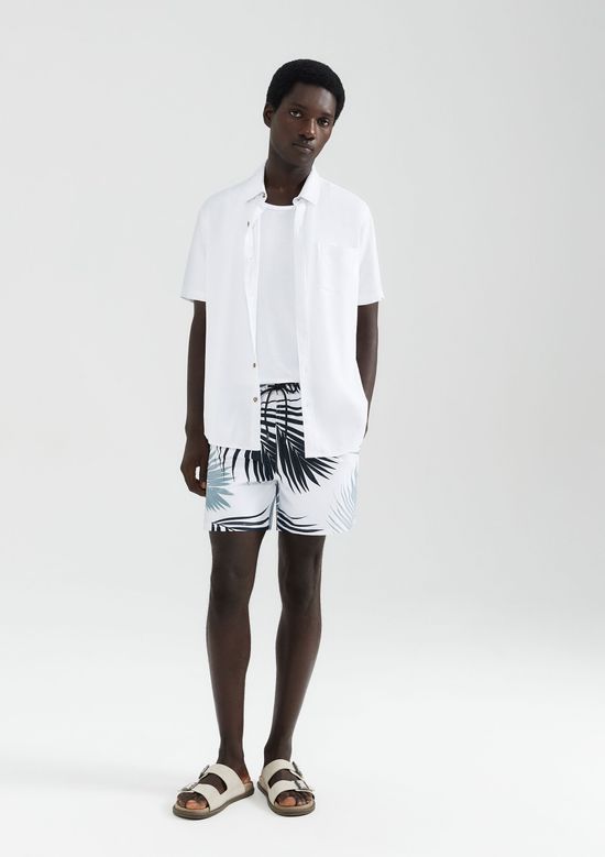 Foto do produto: Shorts Praia Masculino Estampado - Off white