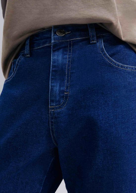 Foto do produto: Calça Jeans Masculina Reta Com Elastano - Azul