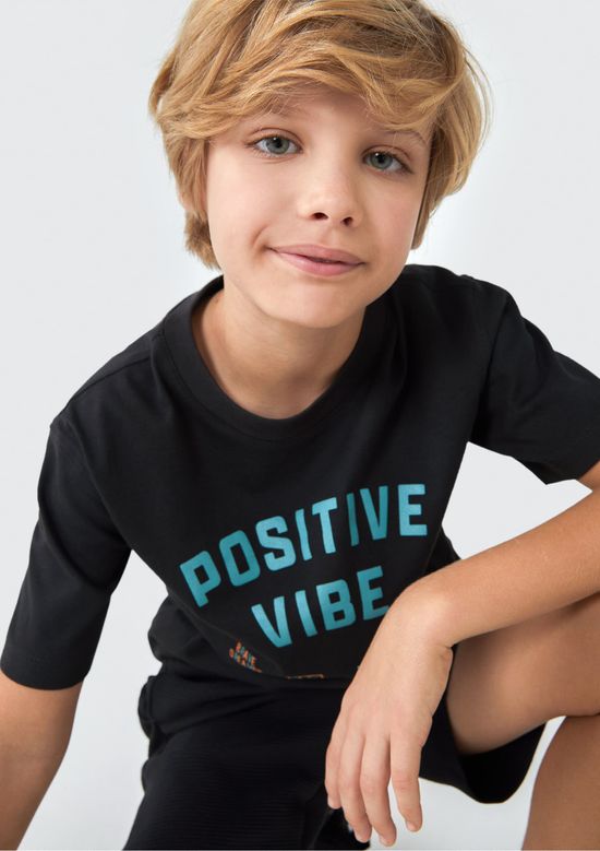 Foto do produto: Camiseta Infantil Menino Com Estampa - Cinza