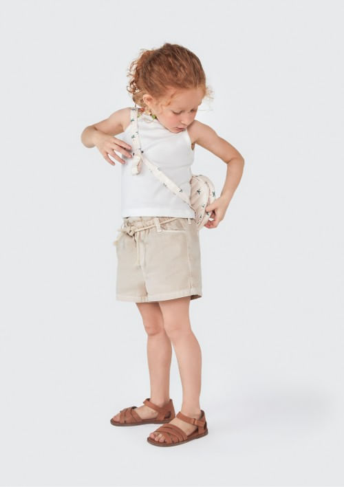 Foto do produto: Shorts Infantil Menina Toddler - Bege