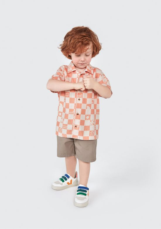 Foto do produto: Camisa Infantil Menino Toddler Estampada - Laranja