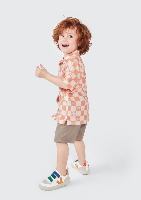 Foto do produto: Camisa Infantil Menino Toddler Estampada - Laranja