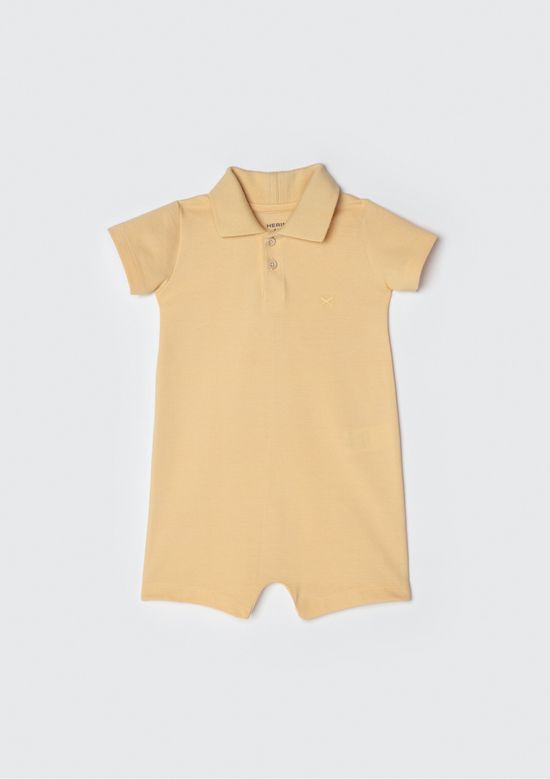 Foto do produto: Banho de Sol Bebê Menino Gola Polo - Amarelo