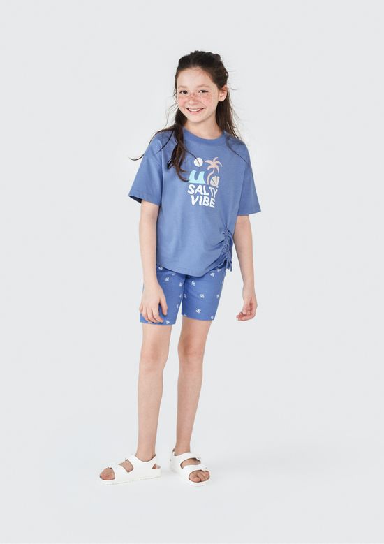 Foto do produto: Conjunto Curto Infantil Menina - Azul