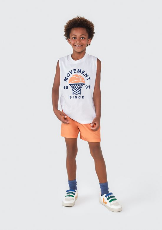 Foto do produto: Shorts Infantil Menino Em Tactel - Laranja