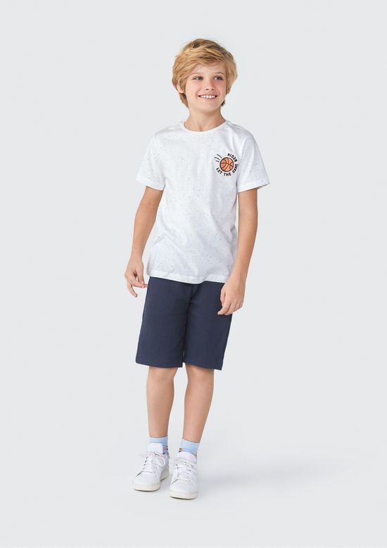 Foto do produto: Conjunto Curto Infantil Menino Regular - Off white