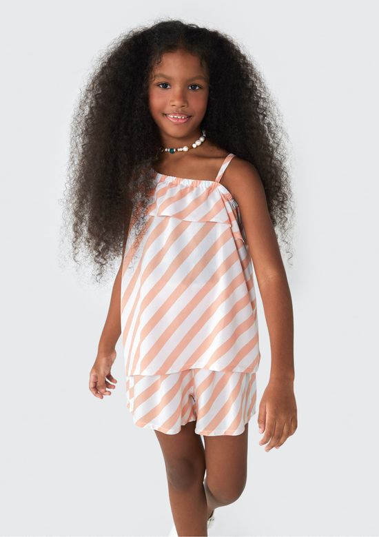 Foto do produto: Conjunto Curto Infantil Menina - Laranja