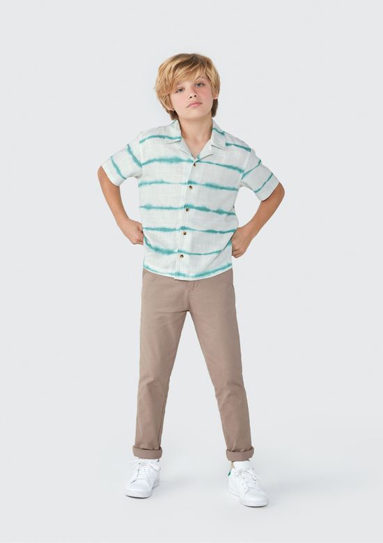 Foto do produto: Camisa Infantil Menino Comfort Estampada - Verde