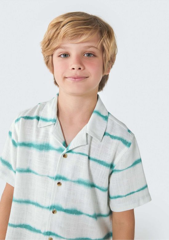 Foto do produto: Camisa Infantil Menino Comfort Estampada - Verde