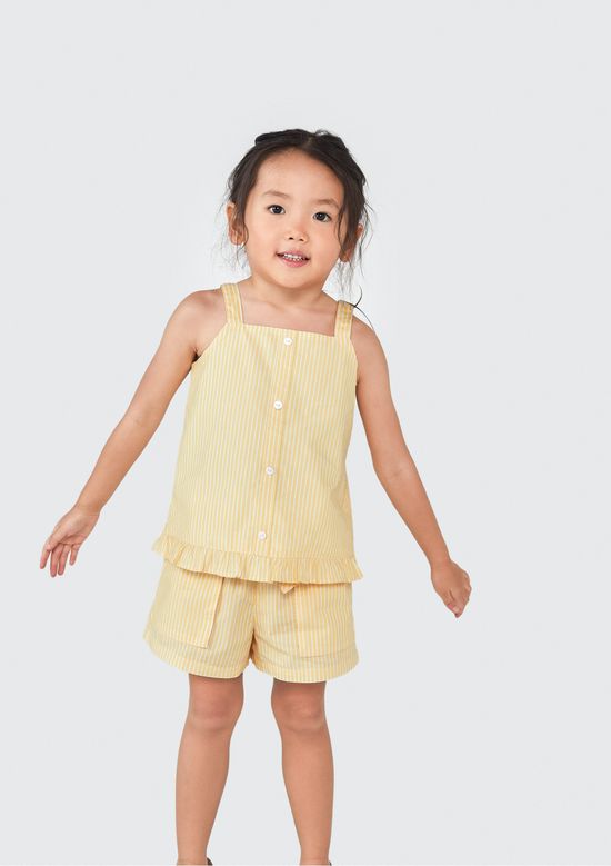 Foto do produto: Blusa Regata Infantil Menina Toddler - Amarelo