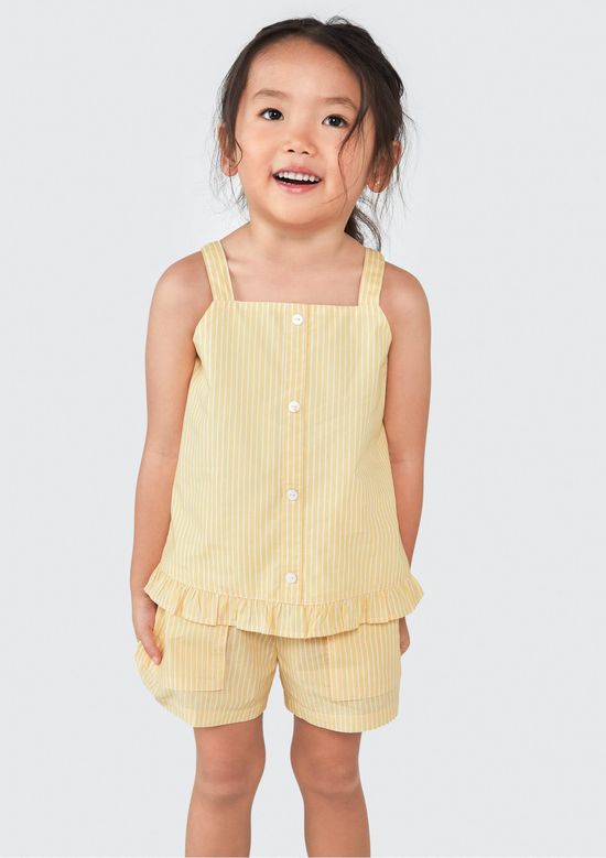 Foto do produto: Blusa Regata Infantil Menina Toddler - Amarelo