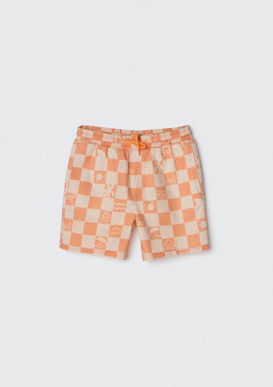 Foto do produto: Shorts Infantil Menino Toddler - Laranja