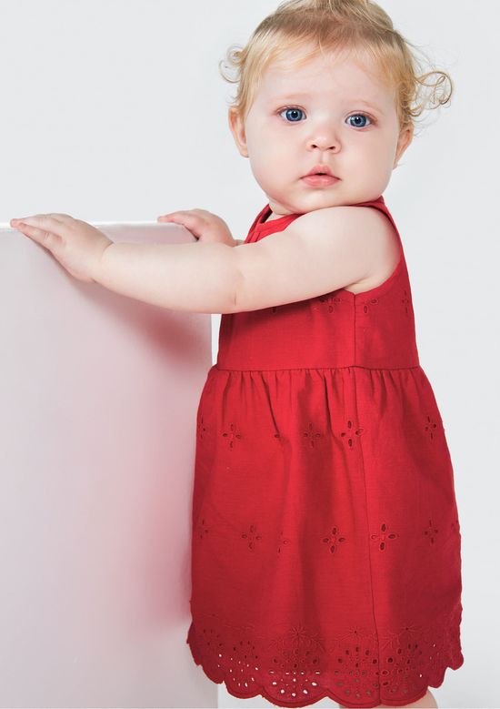 Foto do produto: Vestido Body Bebê Regata + Calcinha - Vermelho