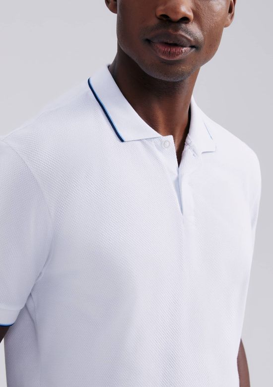 Foto do produto: Camisa Polo Masculina Manga Curta Piquet - Branco