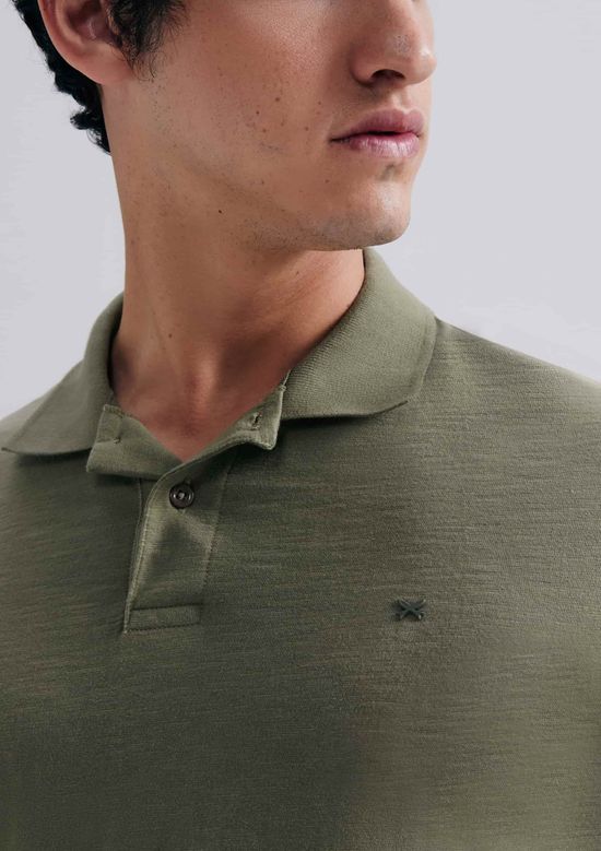 Foto do produto: Camisa Polo Masculina Manga Curta Comfort Em Flamê - Verde