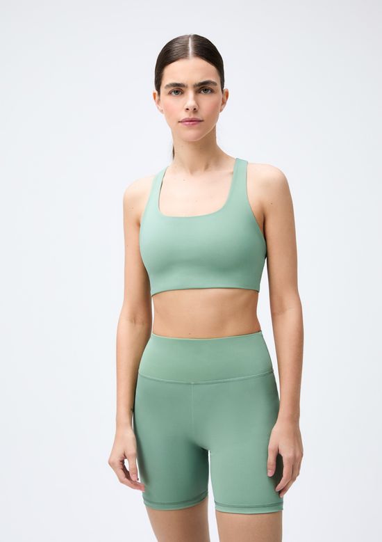 Foto do produto: Top Esportivo Feminino Nadador Hero Com Fio Lycra - Verde