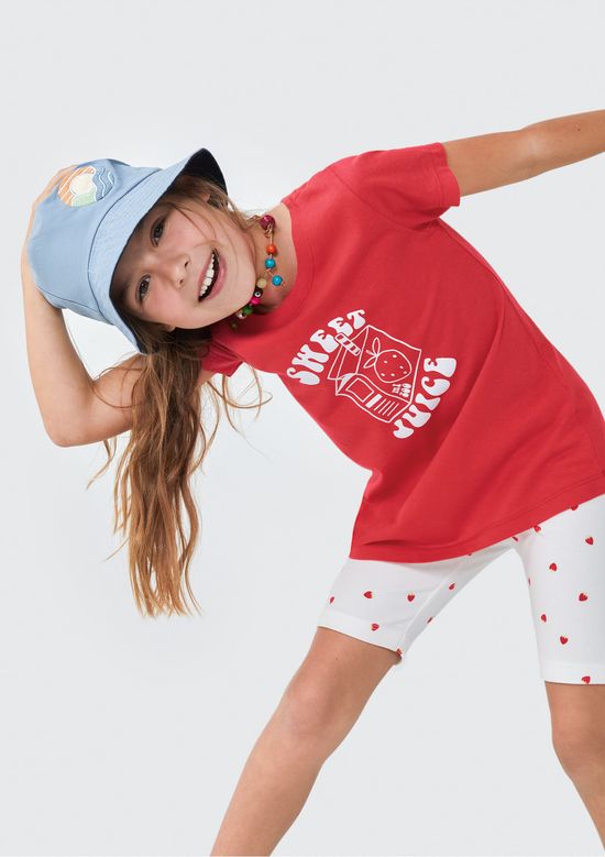 Foto do produto: Conjunto Infantil Menina Curto Com Estampa - Vermelho