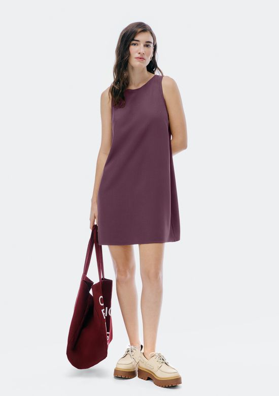 Foto do produto: Vestido Curto Em Viscose - Roxo