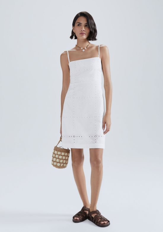 Foto do produto: Vestido Curto Em Laise - Off white