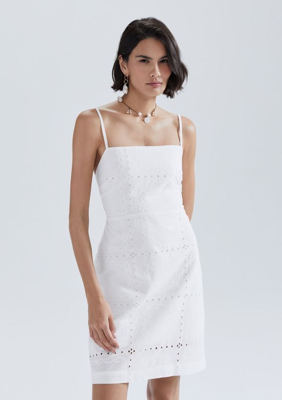 Foto do produto: Vestido Curto Em Laise - Off white