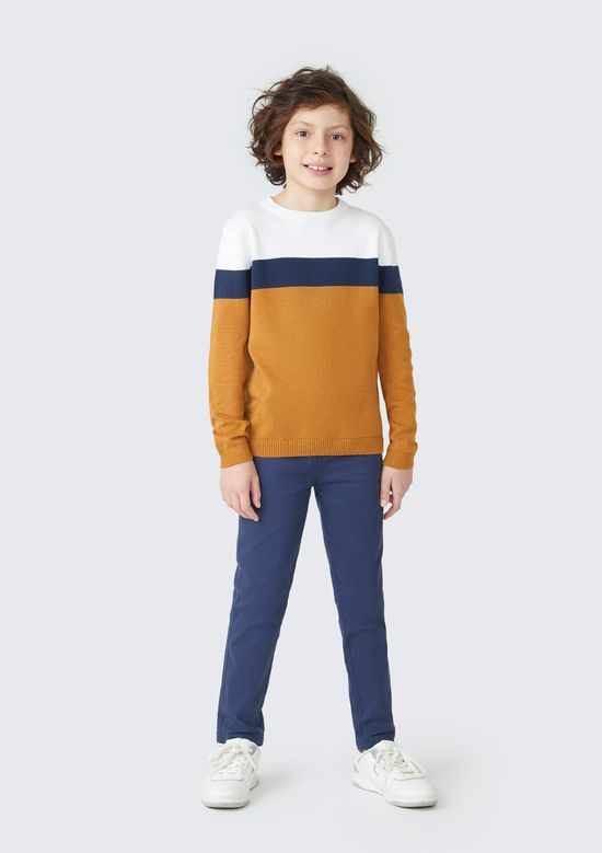 Foto do produto: Calça Social Infantil Menino Slim - Azul