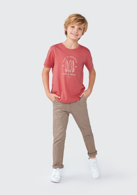 Foto do produto: Calça Social Infantil Menino Slim - Bege