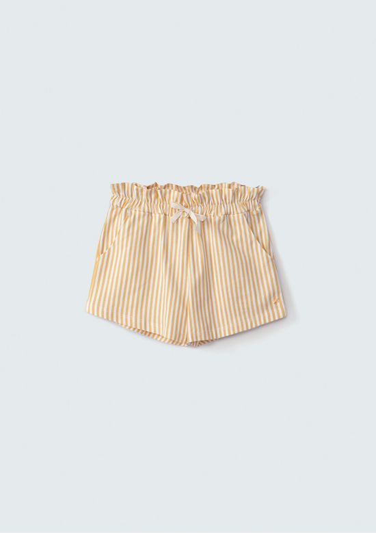 Foto do produto: Shorts Básico Infantil Menina Clochard Estampado - Amarelo