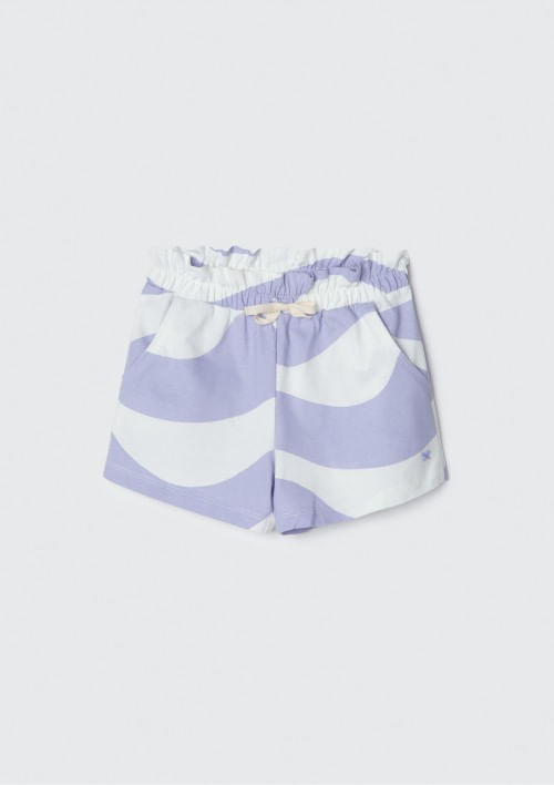 Foto do produto: Shorts Básico Infantil Menina Clochard Estampado - Off white