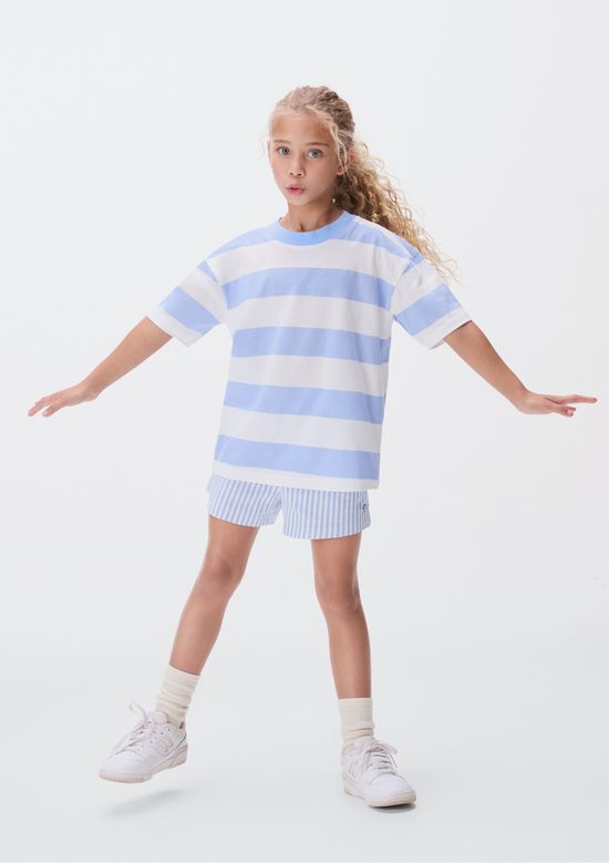 Foto do produto: Shorts Básico Infantil Menina Clochard Estampado - Azul