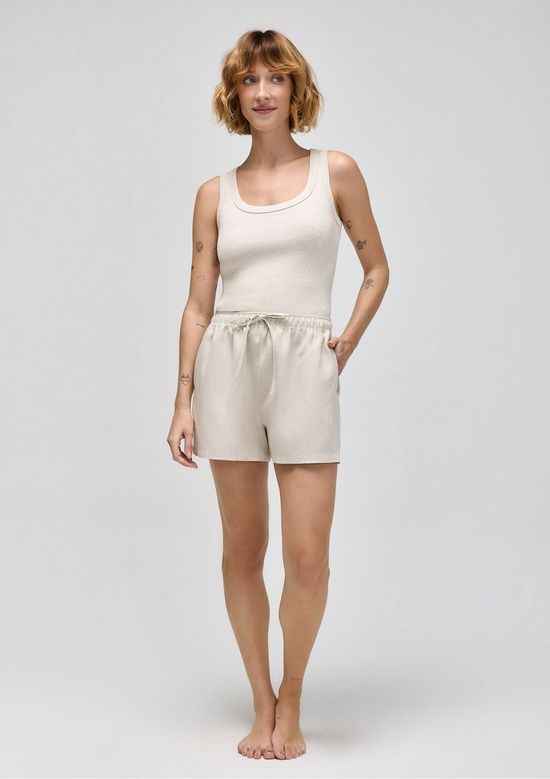 Foto do produto: Shorts Curto Feminino Comfort - Off white