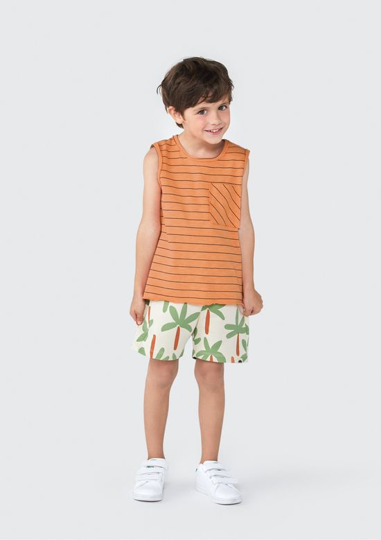 Foto do produto: Regata Infantil Menino Toddler - Laranja