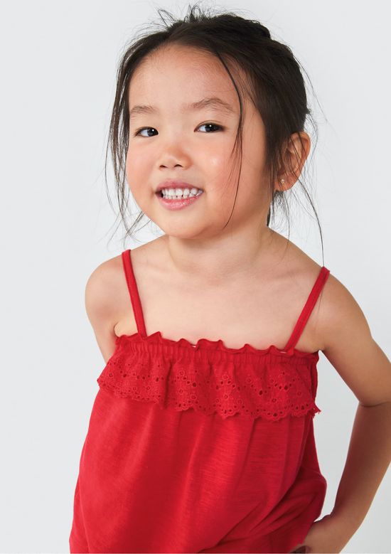 Foto do produto: Regata Infantil Menina Toddler - Vermelho