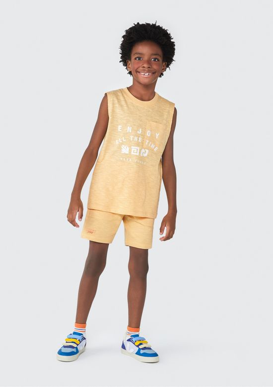 Foto do produto: Regata Infantil Menino Comfort - Amarelo