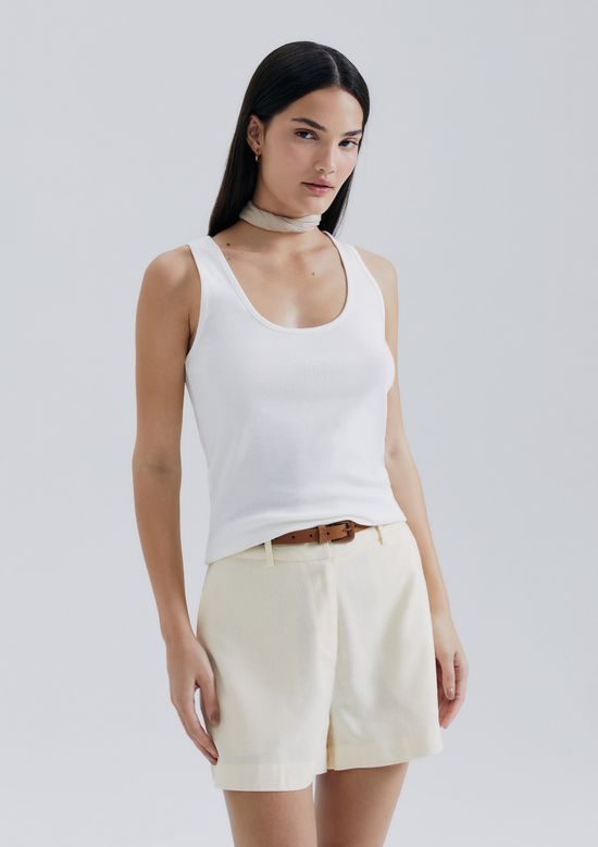 Foto do produto: Regata Feminina Decote U - Off white