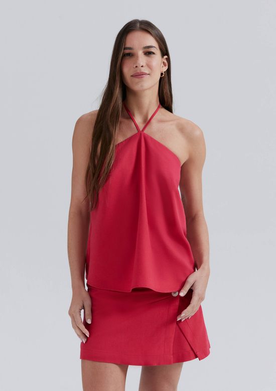 Foto do produto: Regata Feminina Decote Halterneck - Vermelho