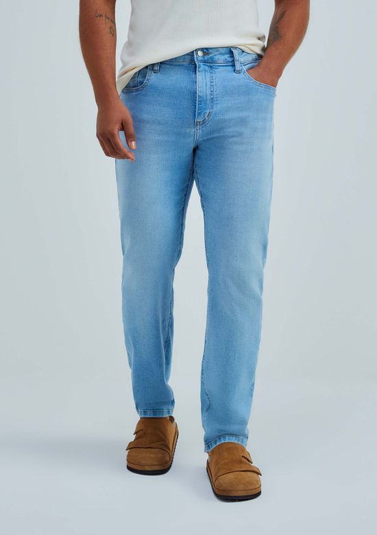 Foto do produto: Calça Jeans Básica Masculina Reta Tradicional - Azul