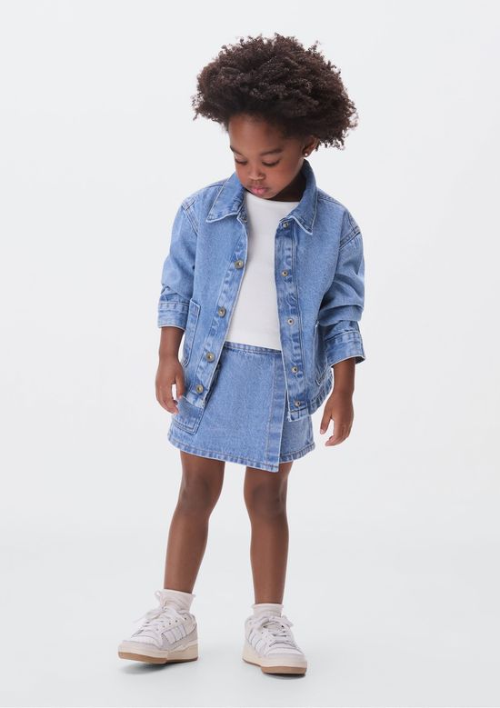 Foto do produto: Jaqueta Jeans Infantil Menina Toddler - Azul