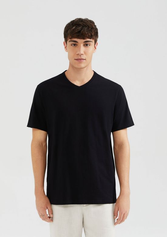 Foto do produto: Camiseta Básica Masculina Manga Curta Comfort Super Cotton - Preto