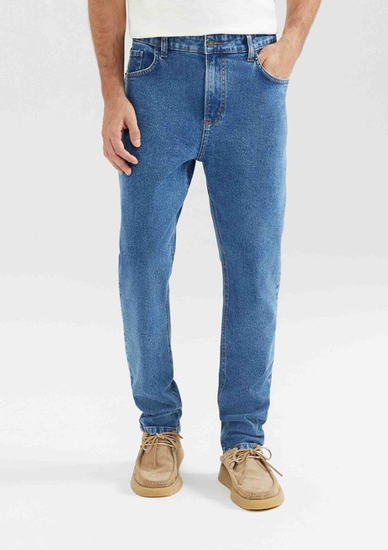 Foto do produto: Calça Jeans Masculina Slim Com elastano - Azul