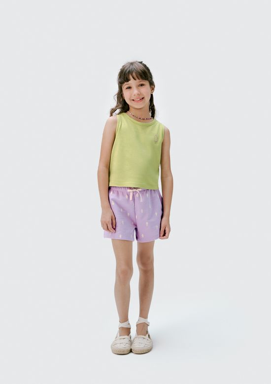 Foto do produto: Conjunto Curto Infantil Menina - Verde