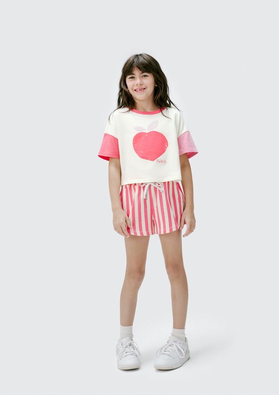 Foto do produto: Blusa Infantil Menina Com Estampa - Off white