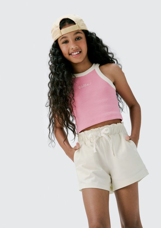 Foto do produto: Shorts Infantil Menina Clochard - Amarelo