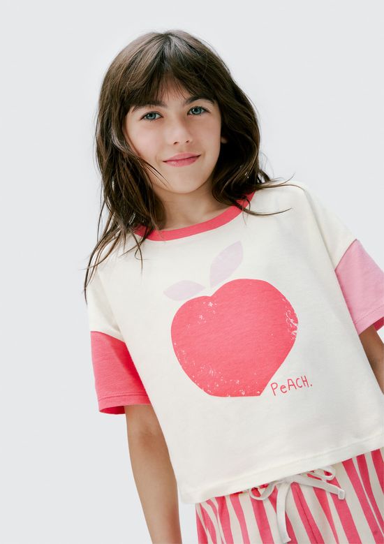 Foto do produto: Blusa Infantil Menina Com Estampa - Off white