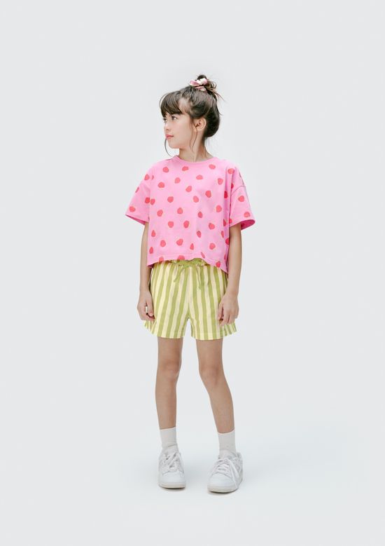 Foto do produto: Blusa Infantil Menina Oversized + Scrunchie - Rosa