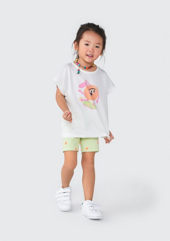 Foto do produto: Conjunto Curto Infantil Menina Toddler - Off white