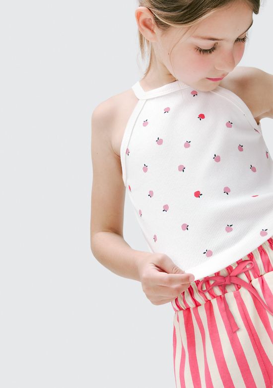 Foto do produto: Regata Infantil Menina Em Ribana - Off white