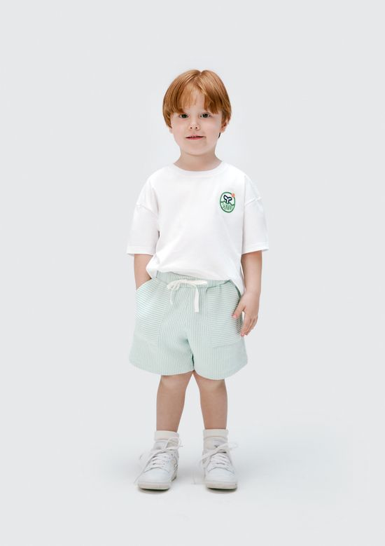 Foto do produto: Conjunto Curto Infantil Menino Toddler - Off white